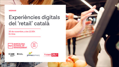 WEBINAR 'Experiències digitals del 'retail' català